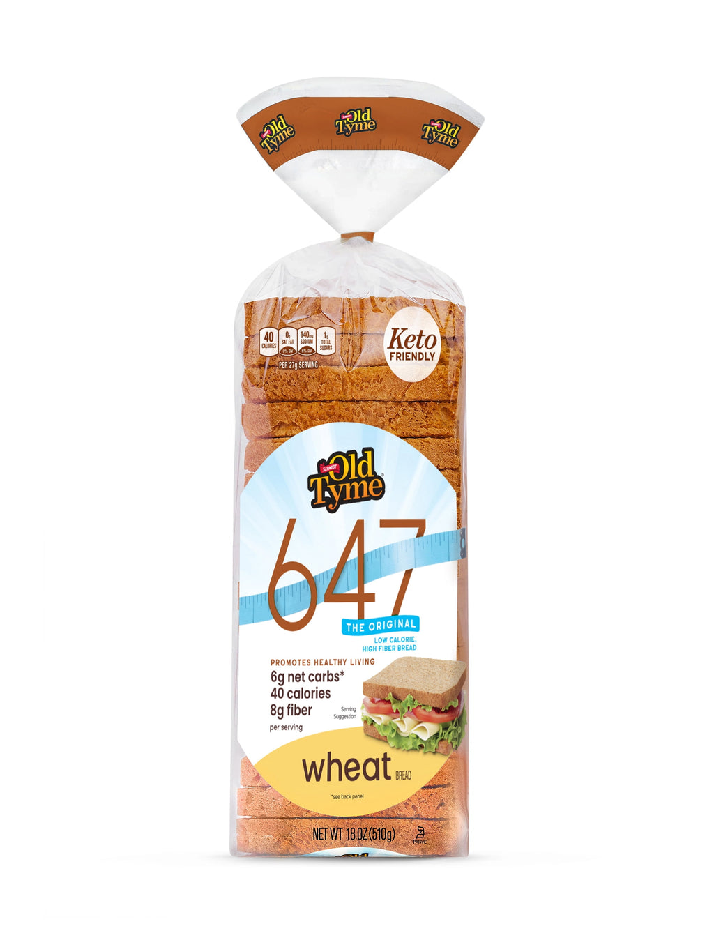 Old Tyme 647 Wheat Bread 18 Oz 1 Count