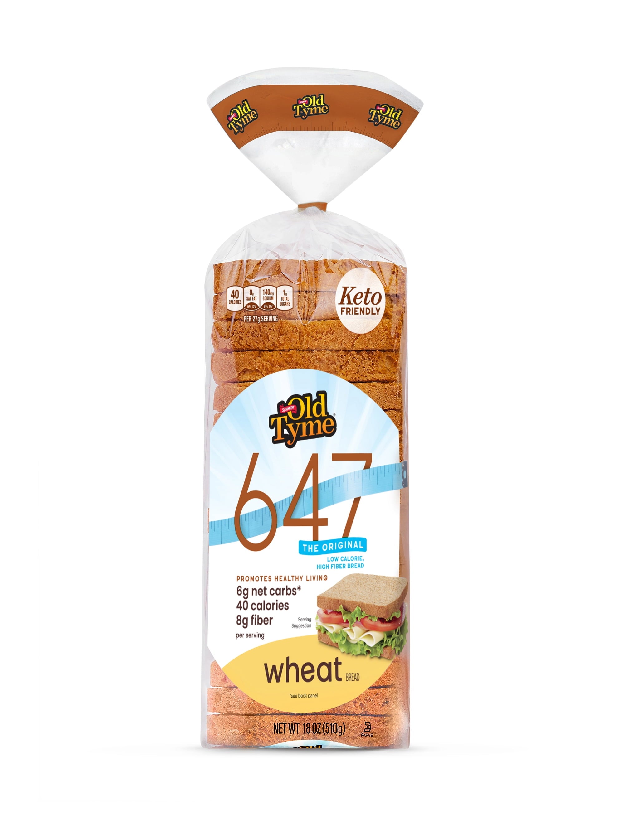 Old Tyme 647 Wheat Bread 18 Oz 1 Count
