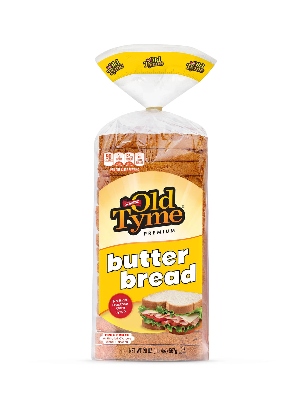 Old Tyme Premium Butter Bread 20 Oz Loaf
