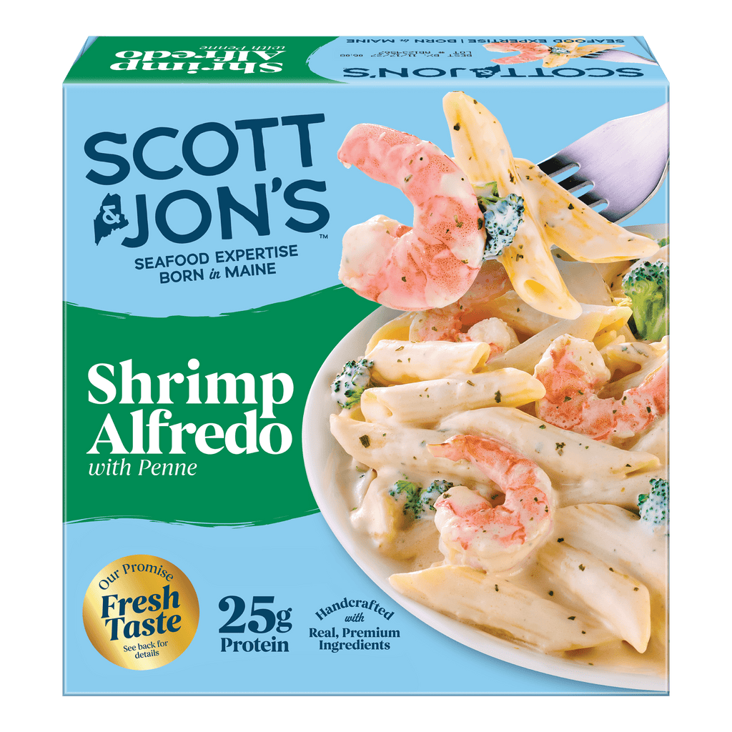 Scott & Jon's Shrimp Alfredo Pasta Frozen Meal 9.6 Oz