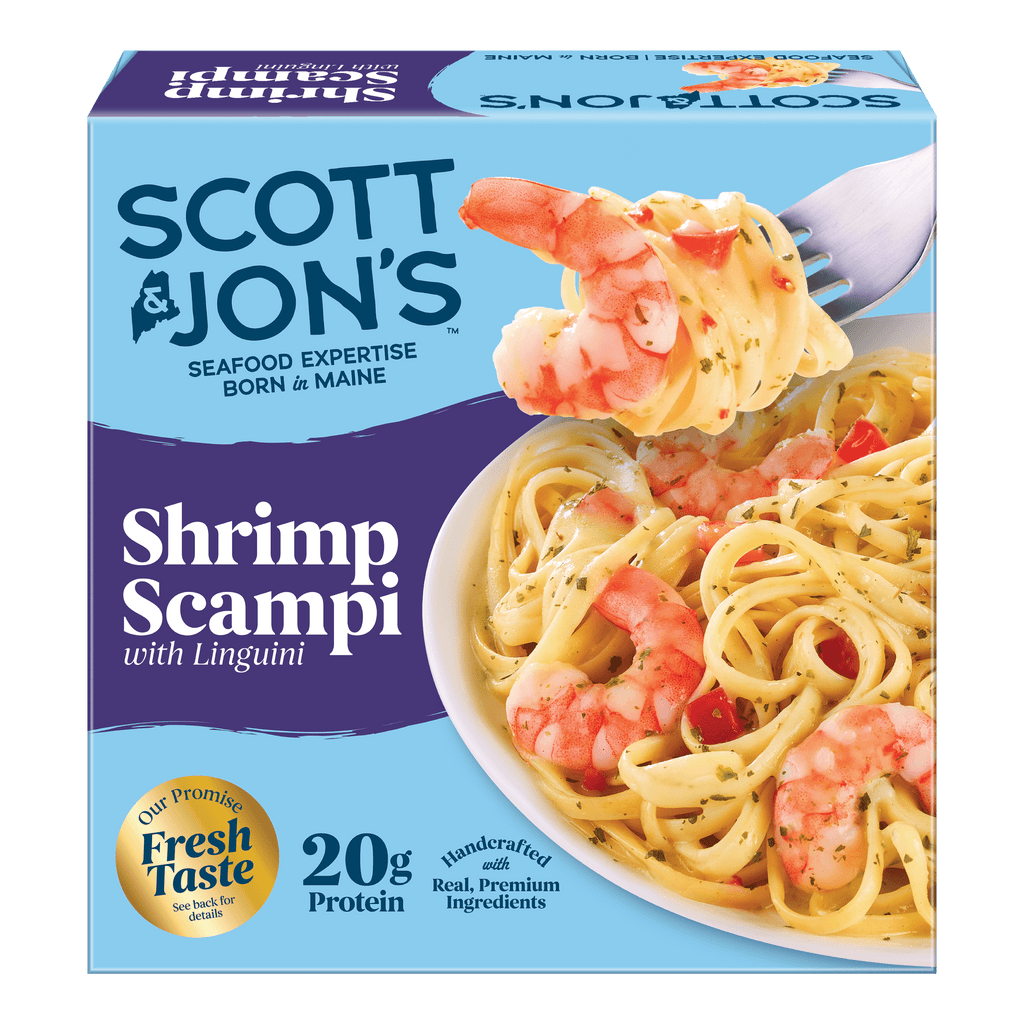 Scott & Jon's Shrimp Scampi Linguini Frozen Meal 9.6 Oz