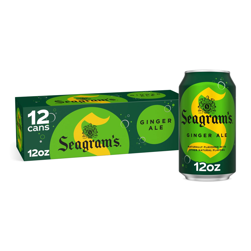 Seagram's Ginger Ale Soda Pop Fridge Pack Cans 12 Fl Oz 12 Pack