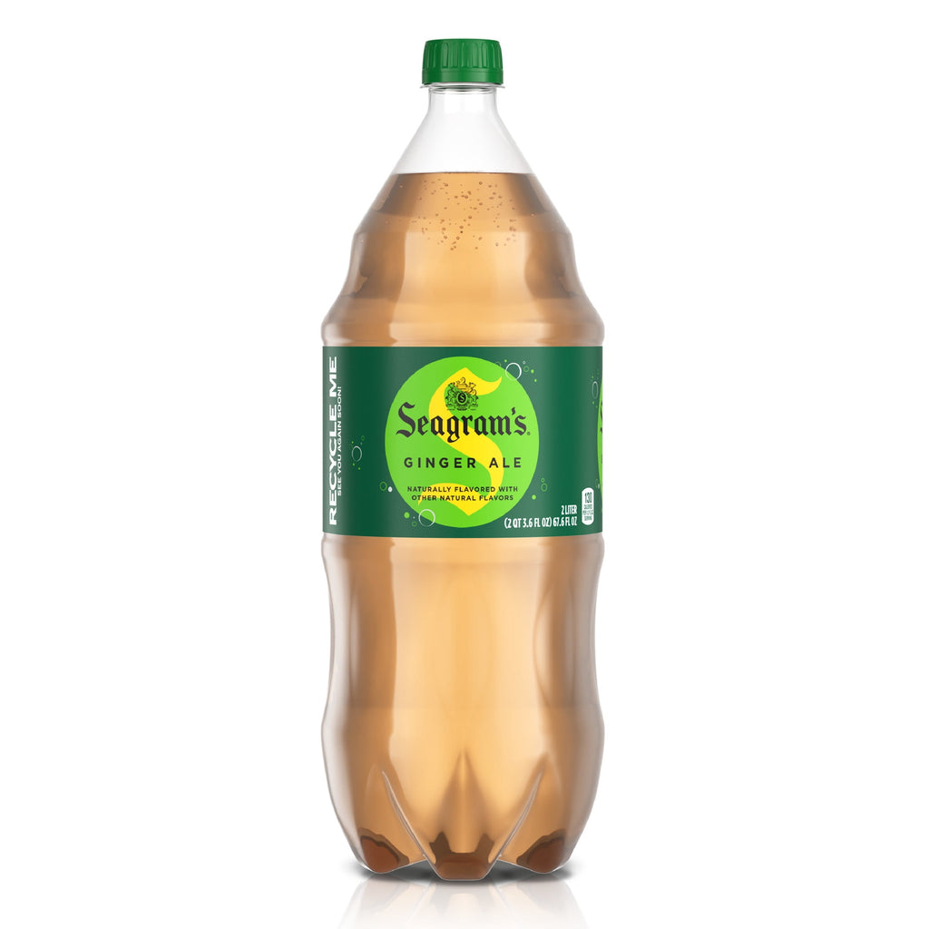 Seagram's Ginger Ale Soda Pop Bottle 2 Liter