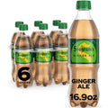 Seagram's Ginger Ale Soda Pop Bottles 16.9 Fl Oz 6 Pack