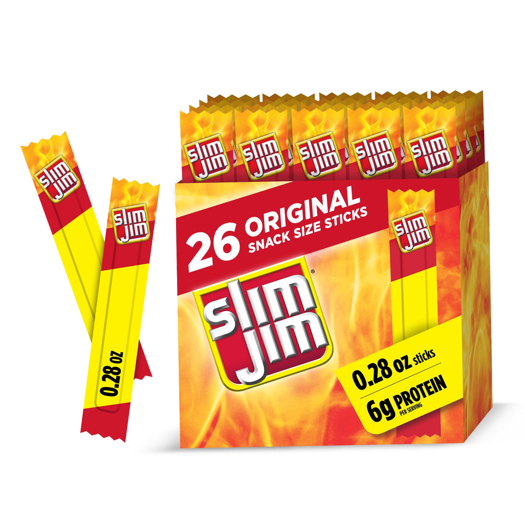 Original Flavor Smoked Meat Sticks 7.28 Oz 26 Count Slim Jim