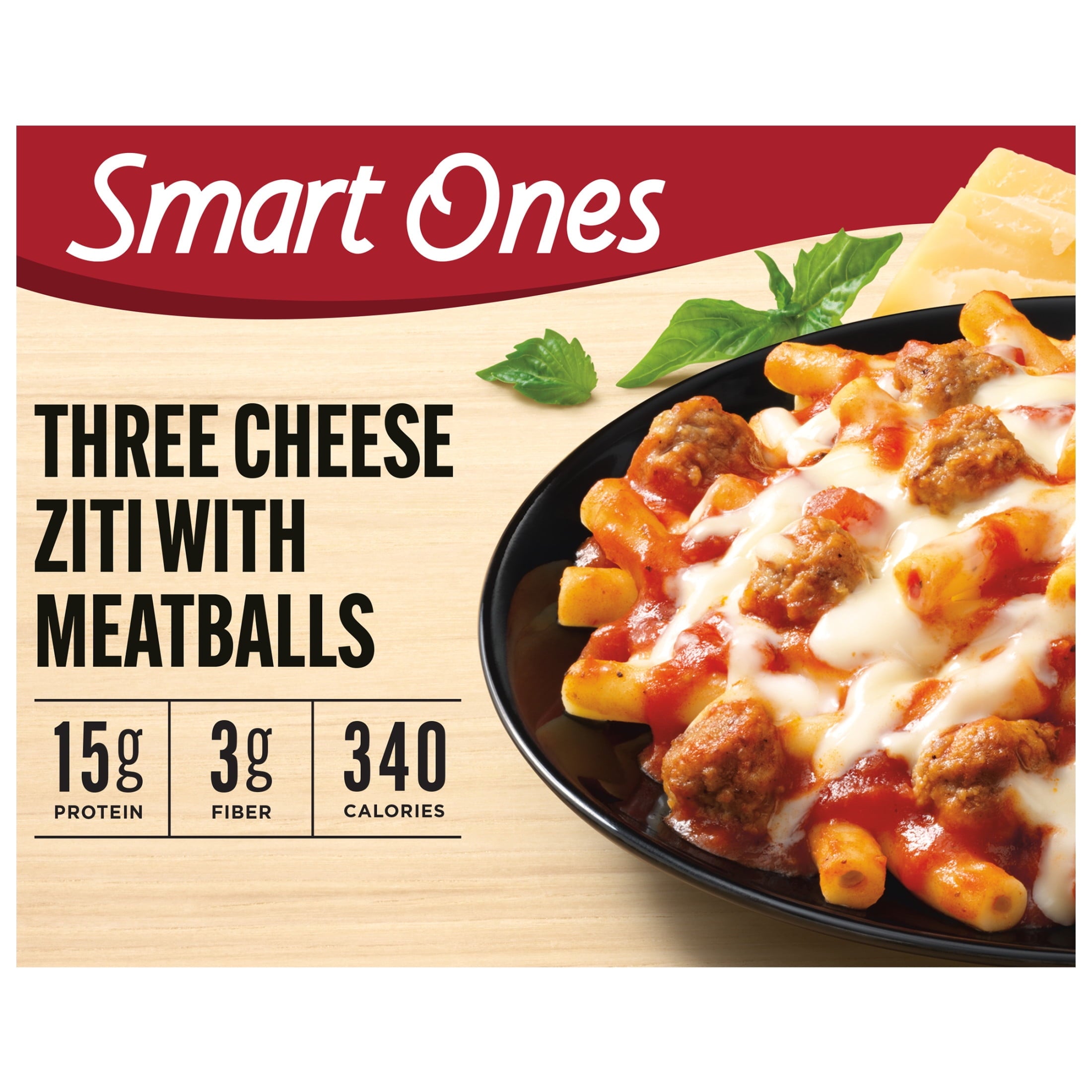 Smart Ones Three Cheese Ziti With Meatballs Frozen Meal 9 Oz