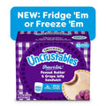 Smucker’s Uncrustables Peanut Butter & Grape Jelly Sandwiches, 10 Count, 2 oz Each, Frozen