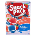 Strawberry and Berry Blue Flavored Juicy Gels 3.25 Oz 12 Count Snack Pack
