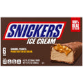 Snickers Creamy Peanut Butter Ice Cream Bars 6 Count 12 Fl Oz
