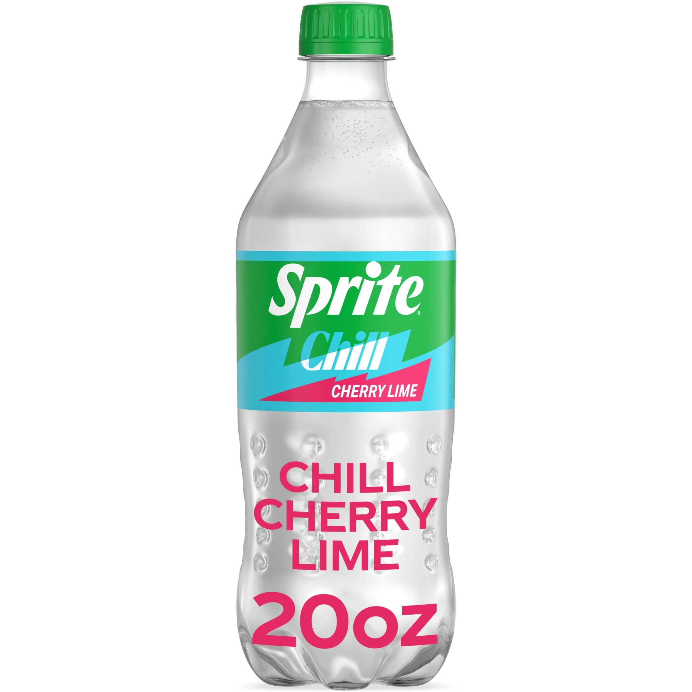 Sprite Chill Cherry-Lime Caffeine Free Soda Pop Bottle 20 Fl Oz