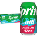 Sprite Chill Cherry-Lime Caffeine Free Soda Pop Fridge Pack Cans 12 Fl Oz 12 Pack
