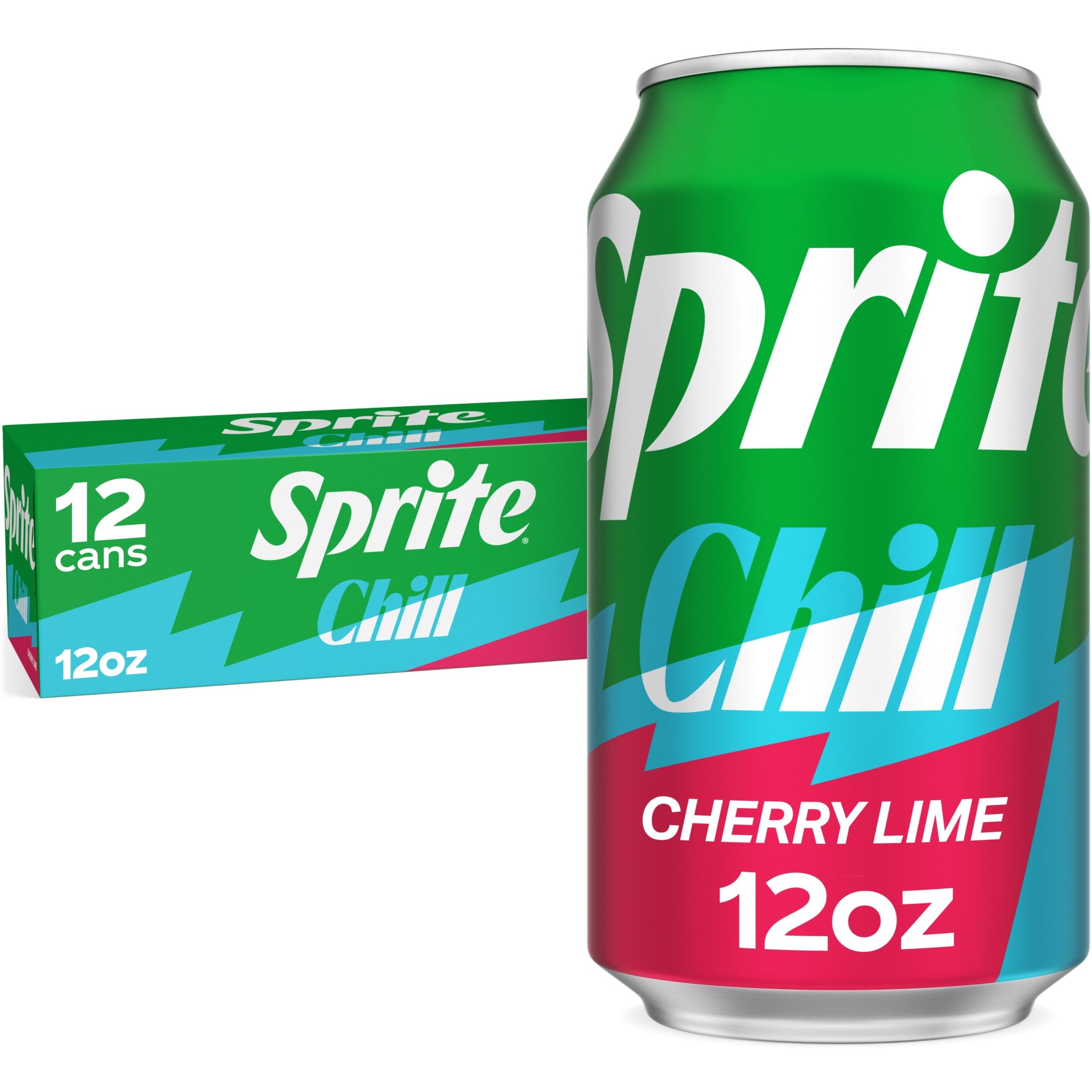 Sprite Chill Cherry-Lime Caffeine Free Soda Pop Fridge Pack Cans 12 Fl Oz 12 Pack