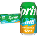 Sprite Chill Mango Citrus Soda Pop Cans 12 Fl Oz 12 Pack