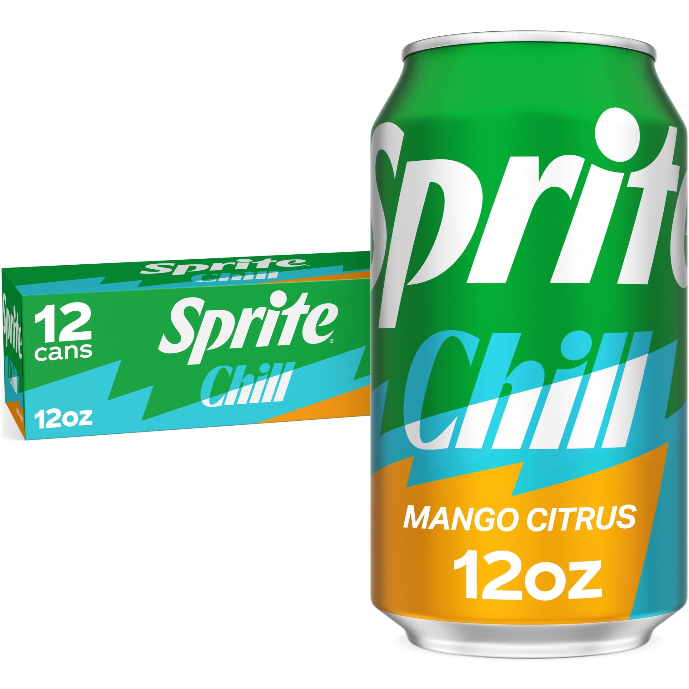 Sprite Chill Mango Citrus Soda Pop Cans 12 Fl Oz 12 Pack