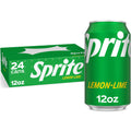 Sprite Lemon-Lime Caffeine Free Soda Pop Cans 12 Fl Oz 24 Pack