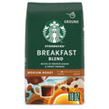 Starbucks at Home Breakfast Blend Naturally Caffeinated Medium Roast Ground Coffee 18 oz Bag