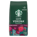 Starbucks at Home Caffè Verona Naturally Caffeinated Dark Roast Ground Coffee 12 oz Bag