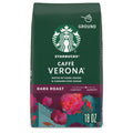 Starbucks Caffè Verona Naturally Caffeinated Dark Roast Ground Coffee 18 oz Bag