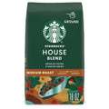 Starbucks at Home House Blend Naturally Caffeinated Medium Roast Ground Coffee 18 oz Bag