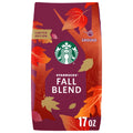 Starbucks Fall Blend Naturally Caffeinated Medium Roast Ground Coffee 17 oz Bag
