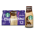 Starbucks Frappuccino Mocha Iced Coffee Drink 9.5 fl oz 12 Pack Bottles