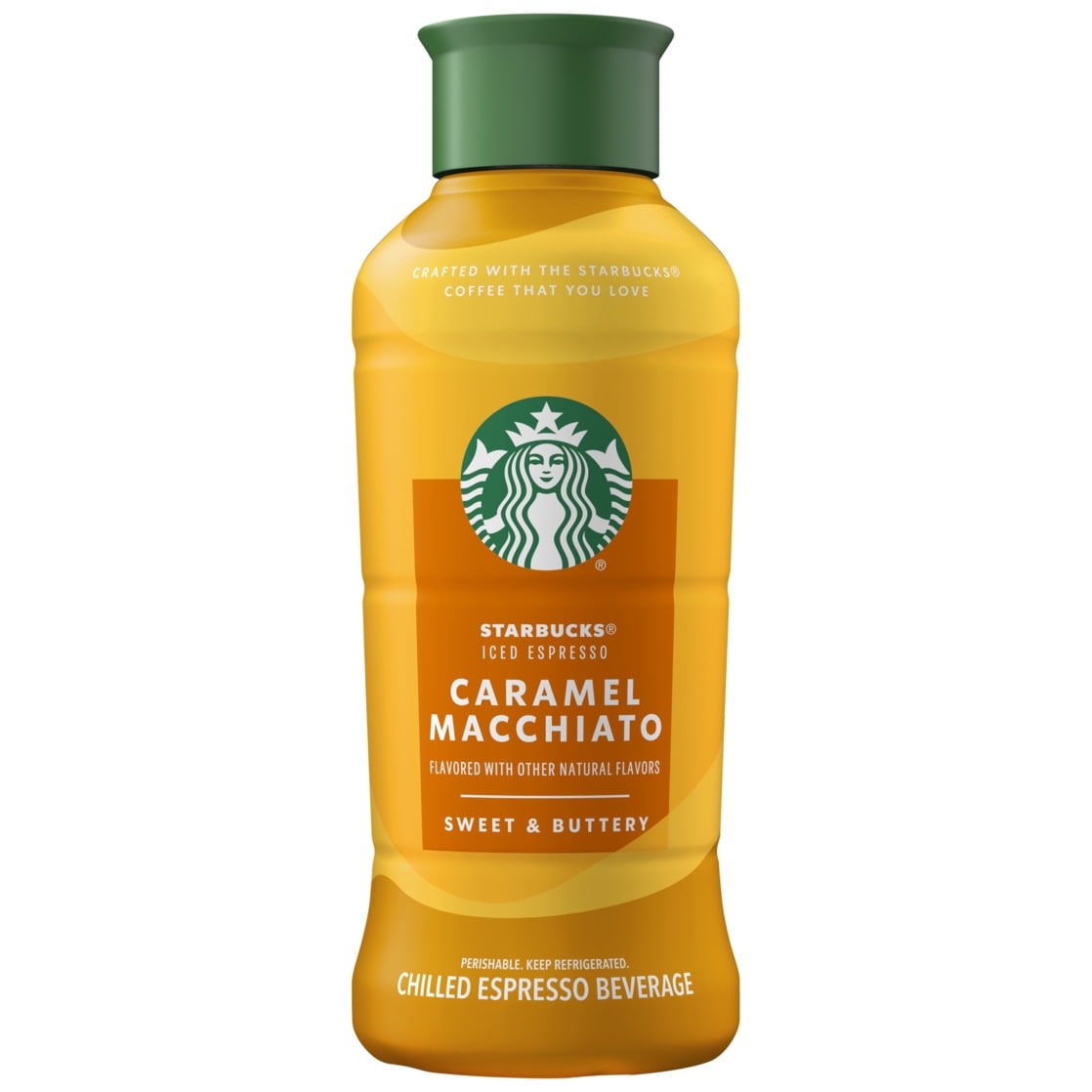 Starbucks Caramel Macchiato Iced Espresso Coffee Drink 40 fl oz Bottle