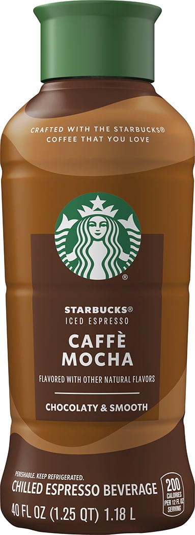Starbucks Iced Espresso Caffè Mocha Flavored Premium Iced Coffee Drink 40 fl oz Bottle