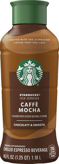 Starbucks Iced Espresso Caffè Mocha Flavored Premium Iced Coffee Drink 40 fl oz Bottle