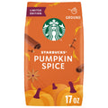 Starbucks at Home Pumpkin Spice Naturally Caffeinated Medium Roast Ground Coffee 17 oz Bag
