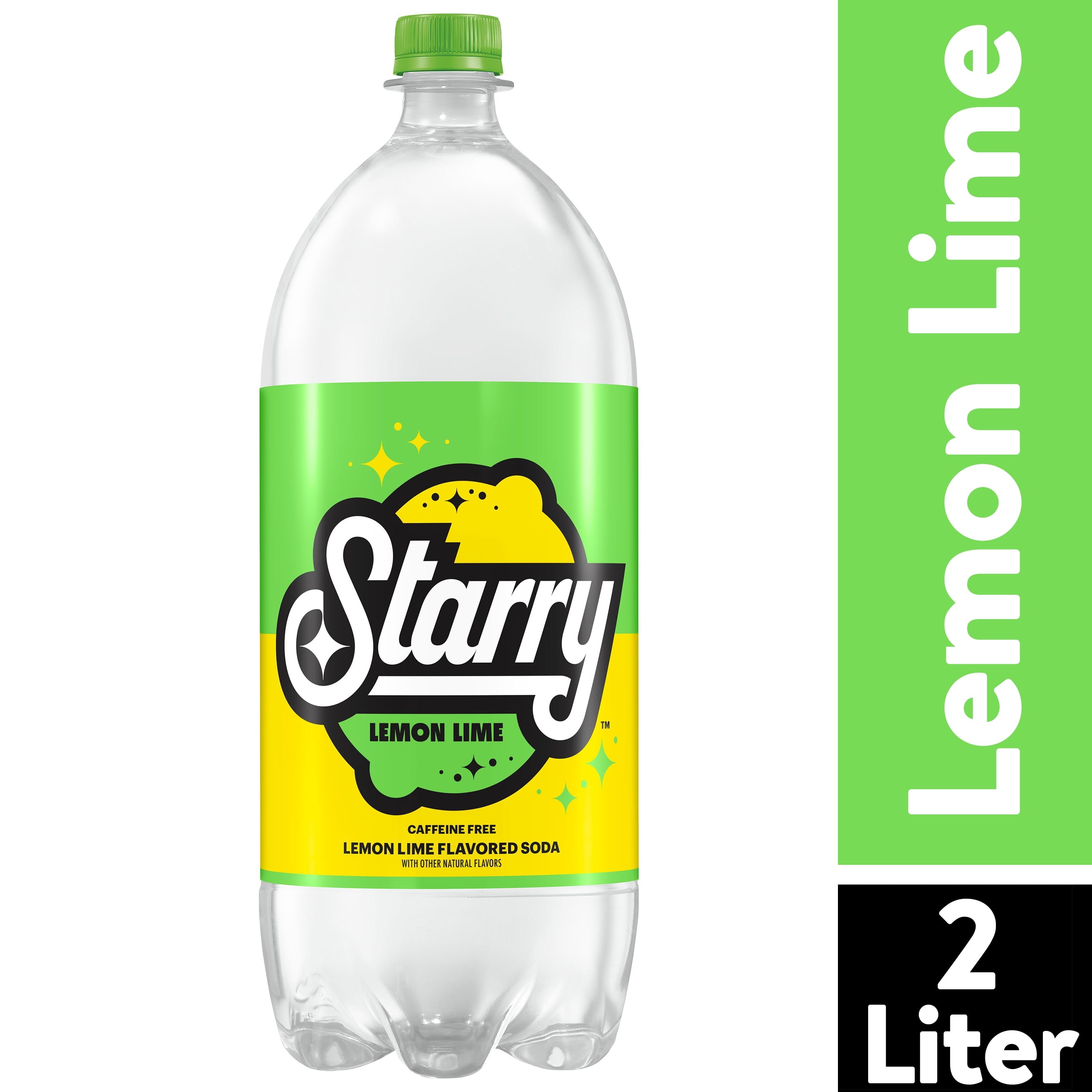 Starry Zero Sugar Lemon Lime Soda Pop Bottle 2 Liter