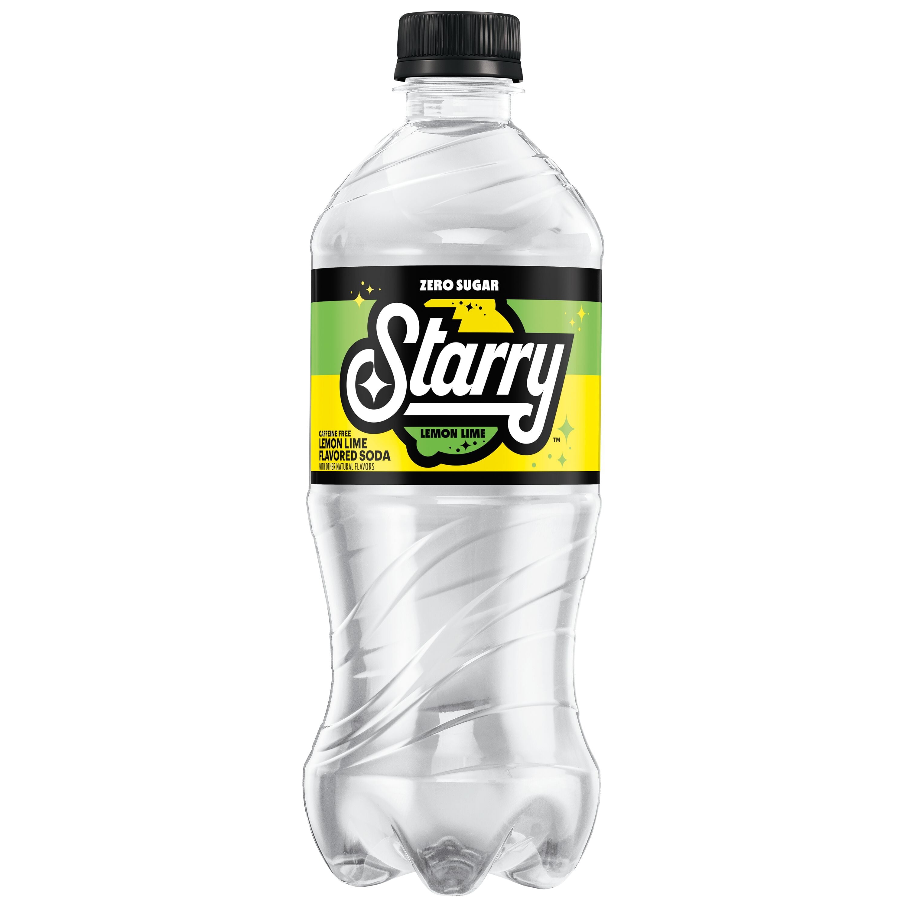 Starry Zero Sugar Lemon Lime Soda Pop Bottle 20 Fl Oz