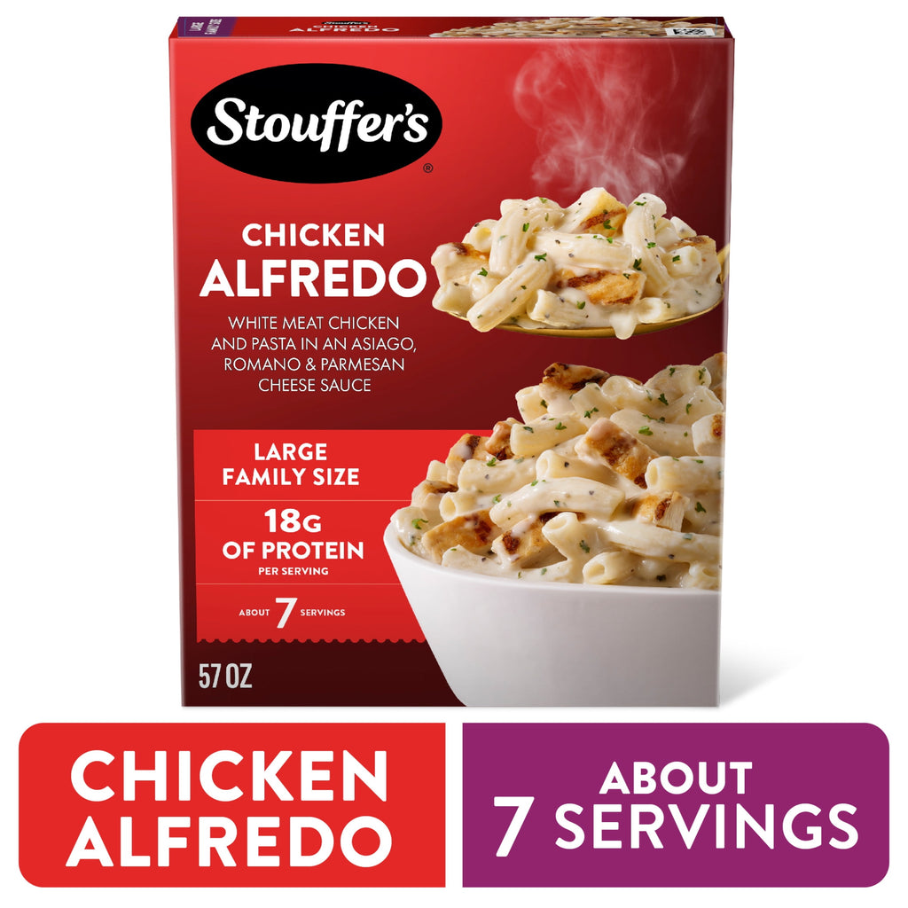 Stouffer's Chicken Alfredo Pasta Large Family Size Frozen 57 Oz