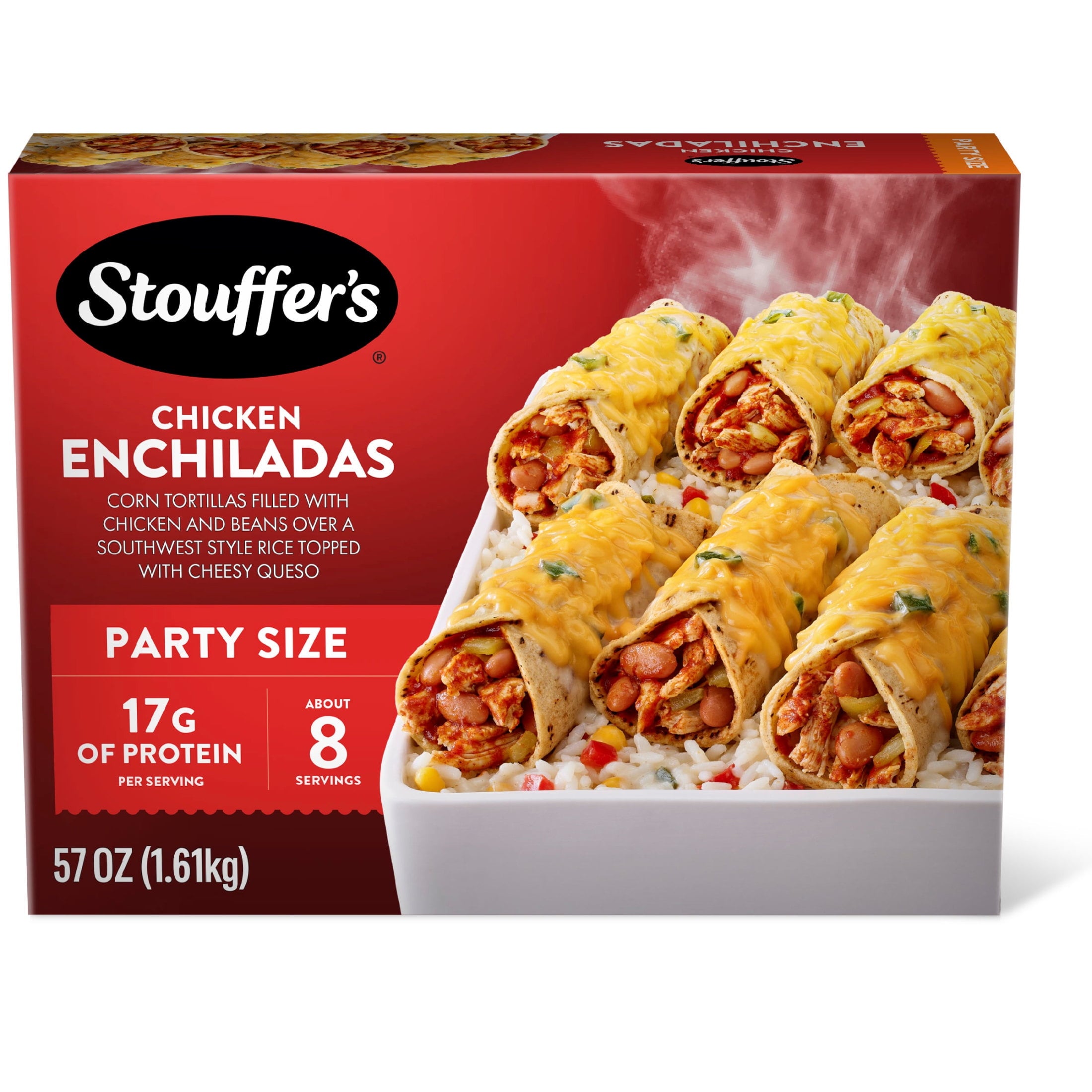 Stouffer's Chicken Enchiladas Party Size Frozen Meal 57 Oz