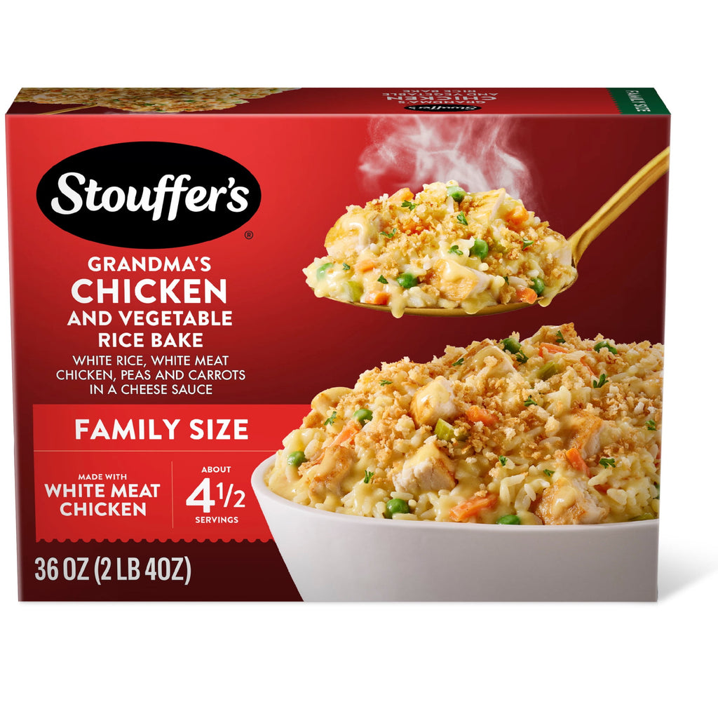 Stouffer's Grandma's Chicken and Vegetable Rice Bake Frozen Family Dinner 36 Oz