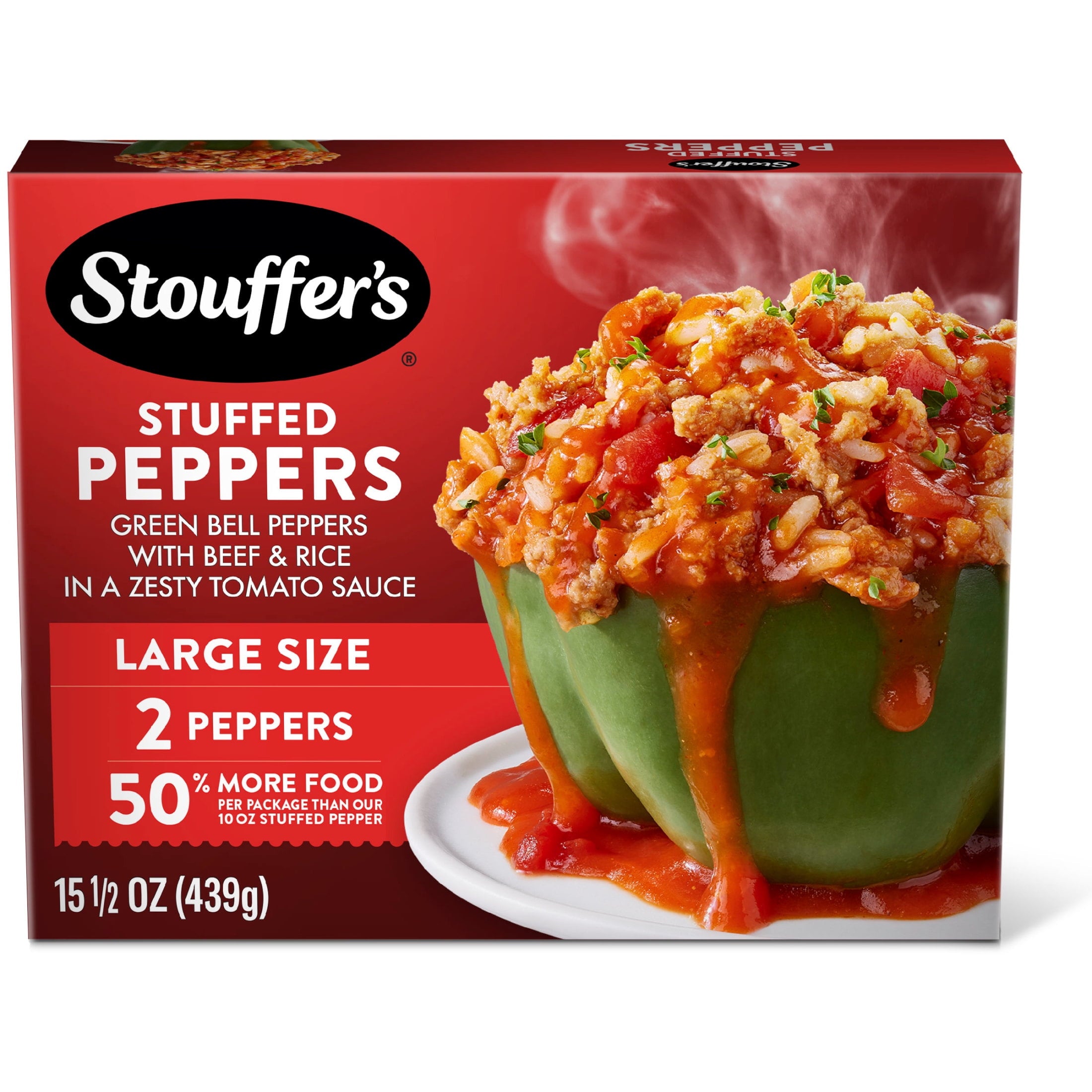 Stouffer's Stuffed Peppers Large Size Frozen 15.5 Oz