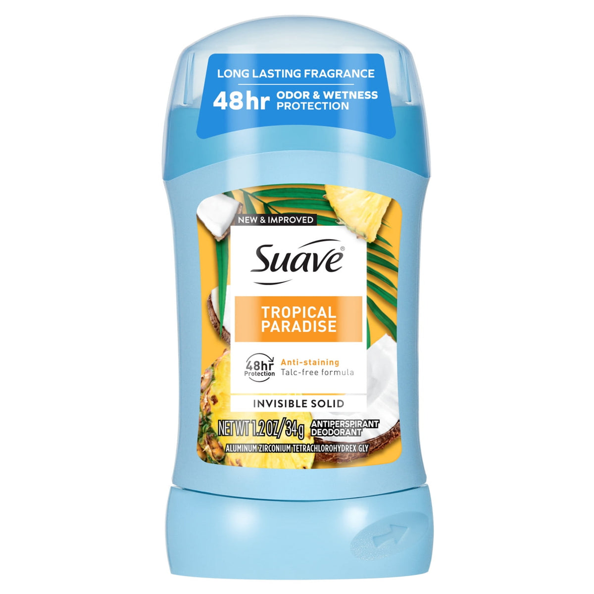 Suave Women Antiperspirant Deodorant Tropical Paradise 48-Hour Protection 1.2 oz