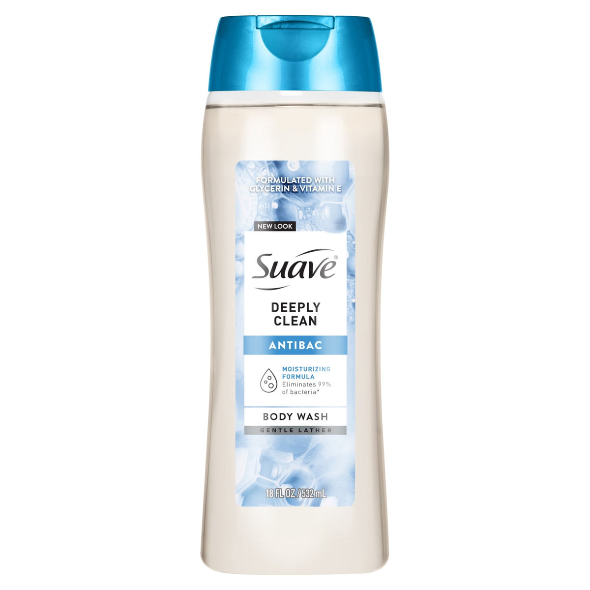Suave Essentials Gentle Body Wash Deeply Clean Moisturizing Skin Cleanser 15 oz