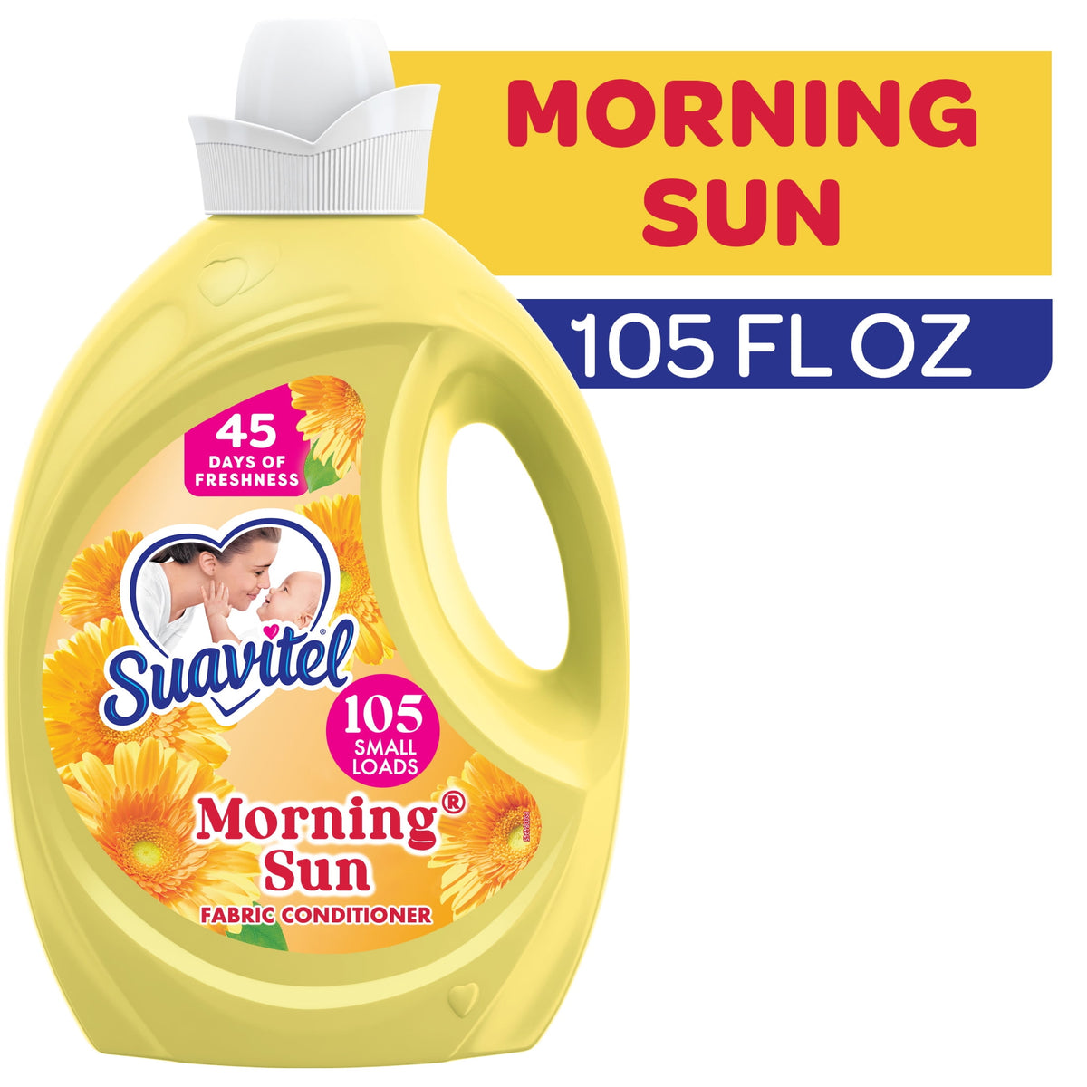 Suavitel Liquid Fabric Conditioner Morning Sun Scent 105 fl oz 105 Loads