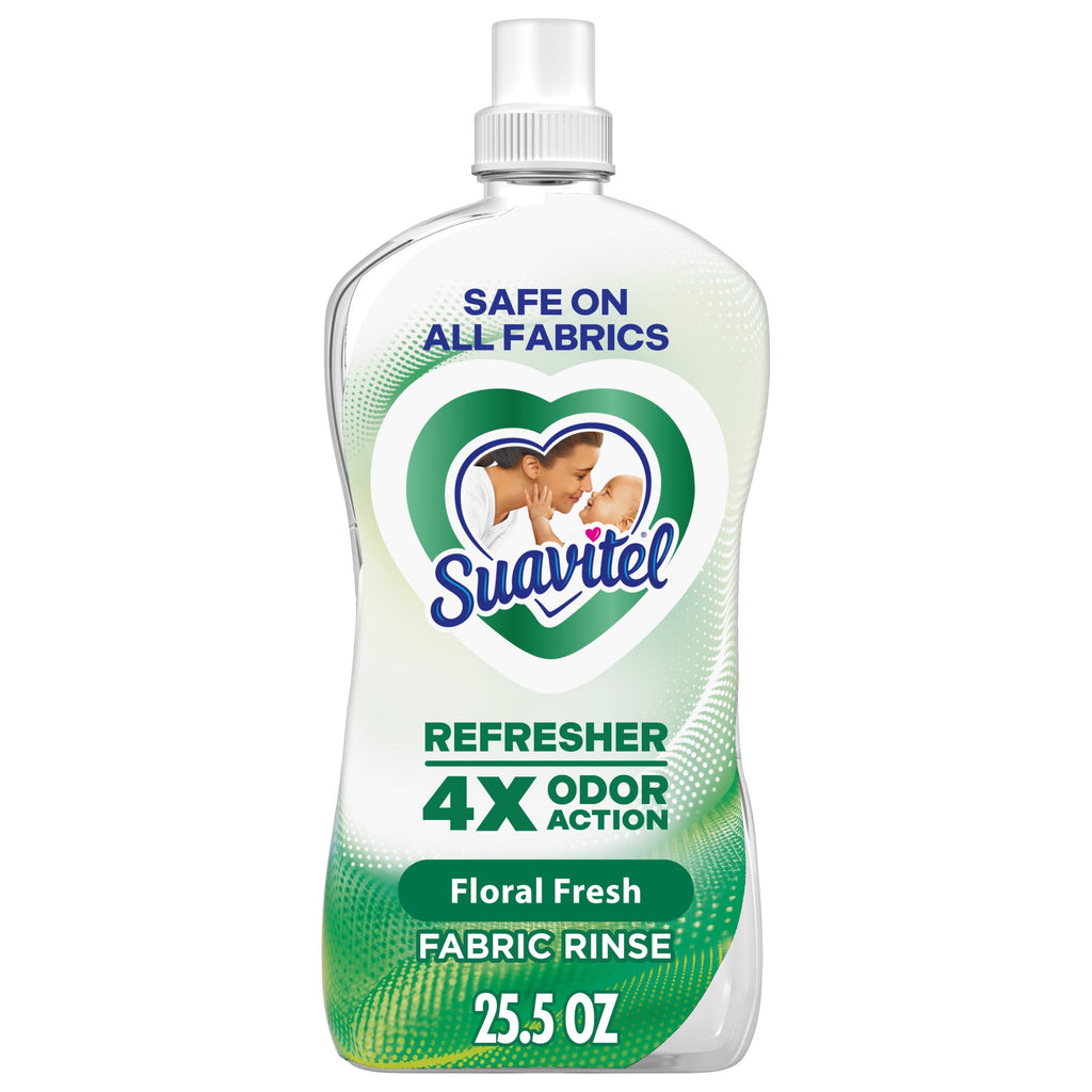 Suavitel Refresher Fabric Rinse Odor Eliminator Floral Fresh Scent 25.5 fl oz 13 Loads
