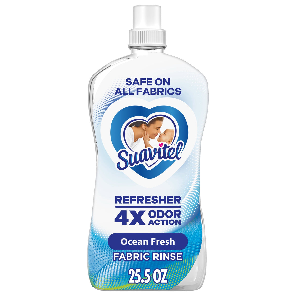 Suavitel Refresher Fabric Rinse 4X Odor Action Ocean Fresh Scent 25.5 fl oz