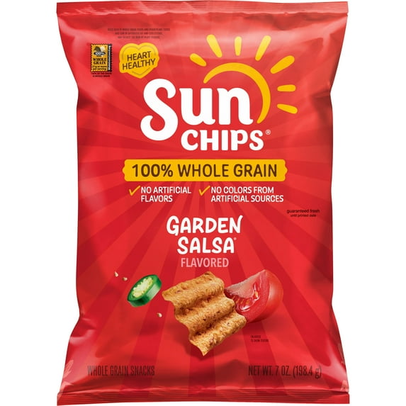 Garden Salsa Whole Grain Snack Chips 7 Oz 1 Count SunChips