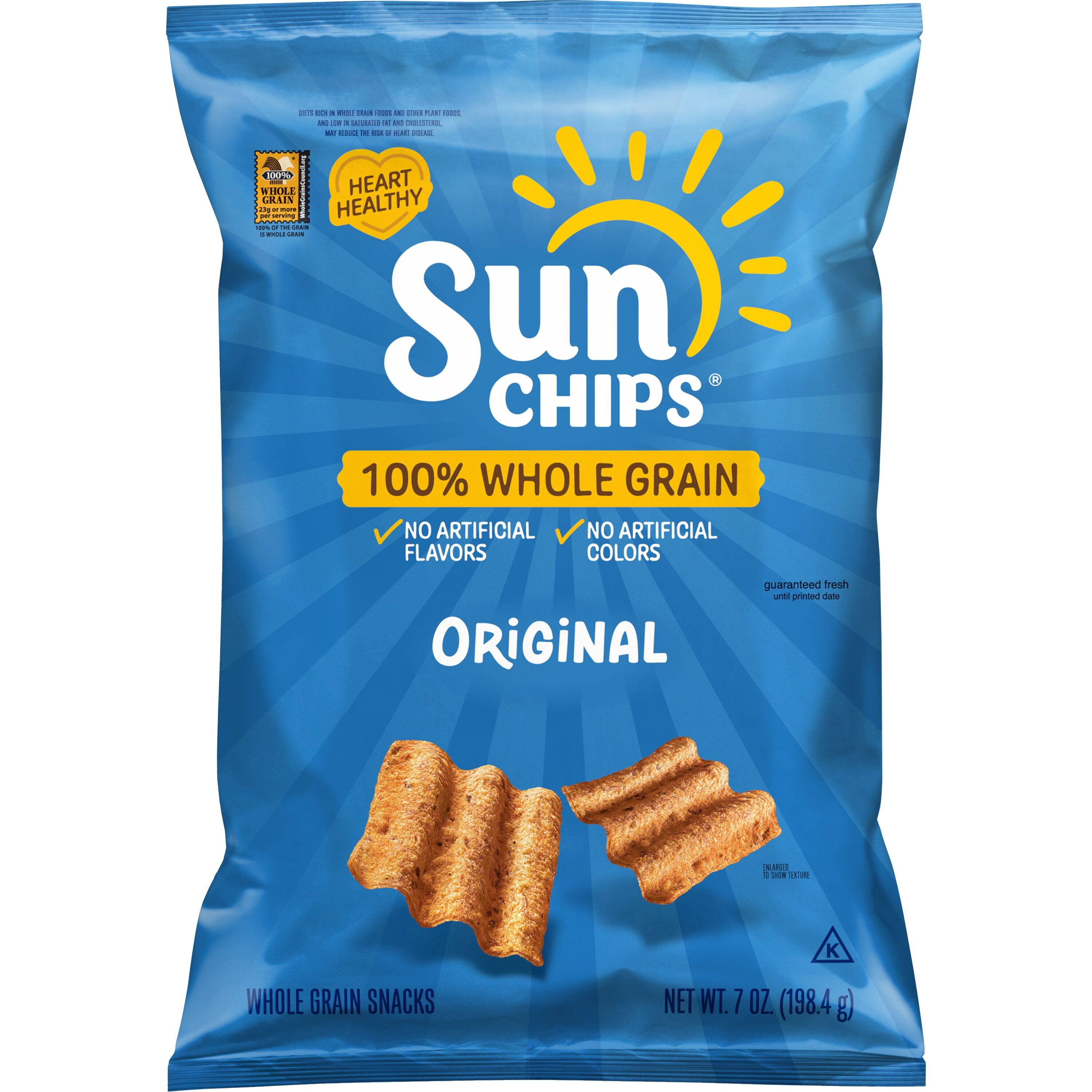 Original Flavor Whole Grain Snack Chips 7 Oz SunChips