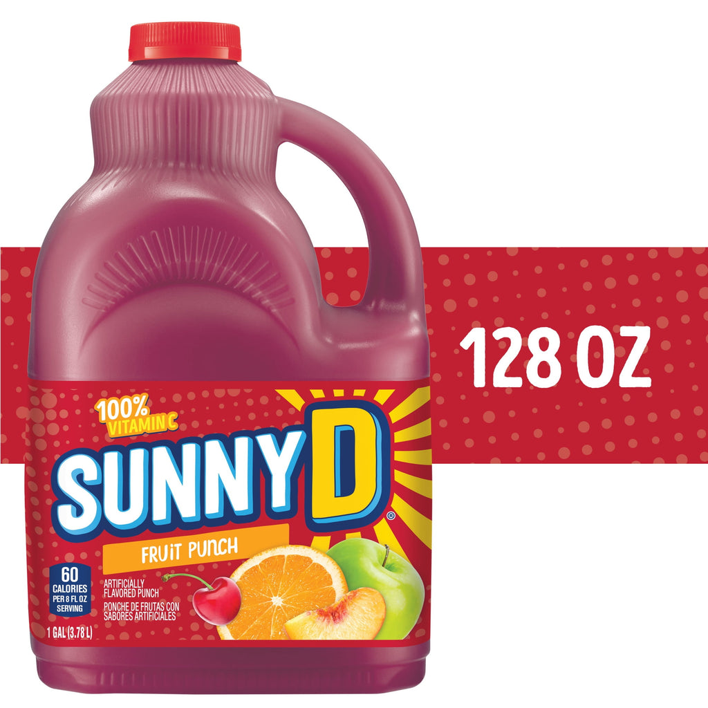 SunnyD Fruit Punch Juice Drink 1 Gallon Bottle