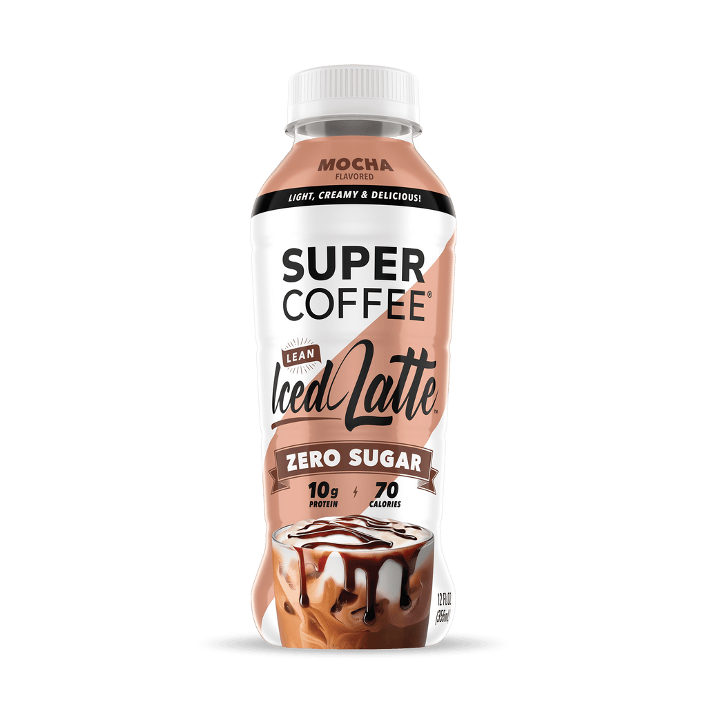Super Coffee Mocha Naturally Caffeinated Dark Roast Iced Coffee 12 fl oz Bottle