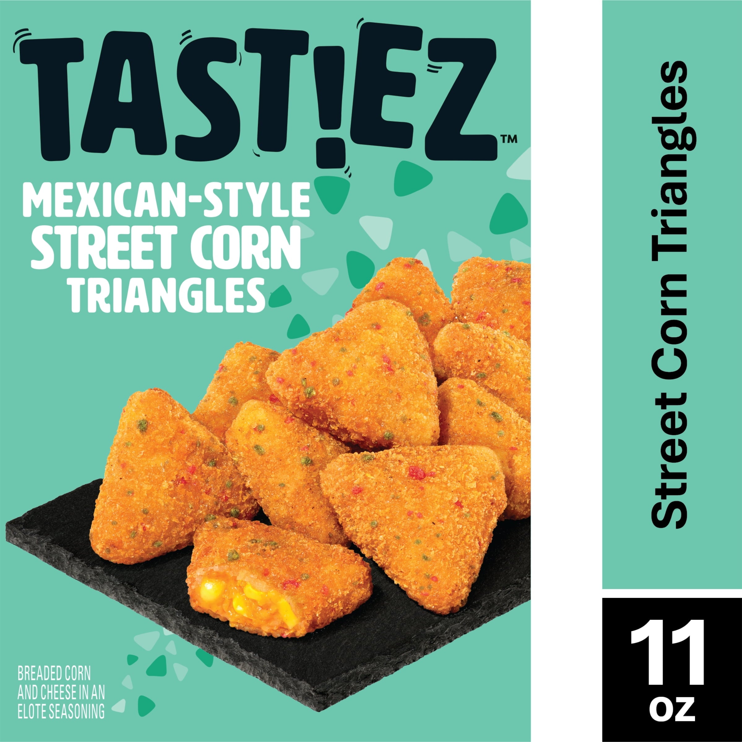 TAST!EZ Breaded Mexican-Style Street Corn Triangles 11 Oz Frozen 10 Count
