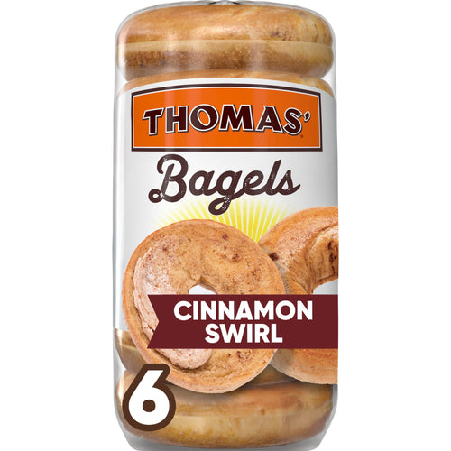 Cinnamon Swirl Bagels 18 Oz 6 Count Thomas'