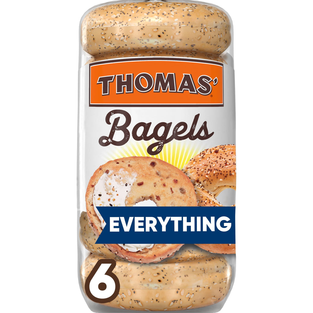 Thomas Everything Bagels 6 Count 18 Oz 9g Protein Kosher