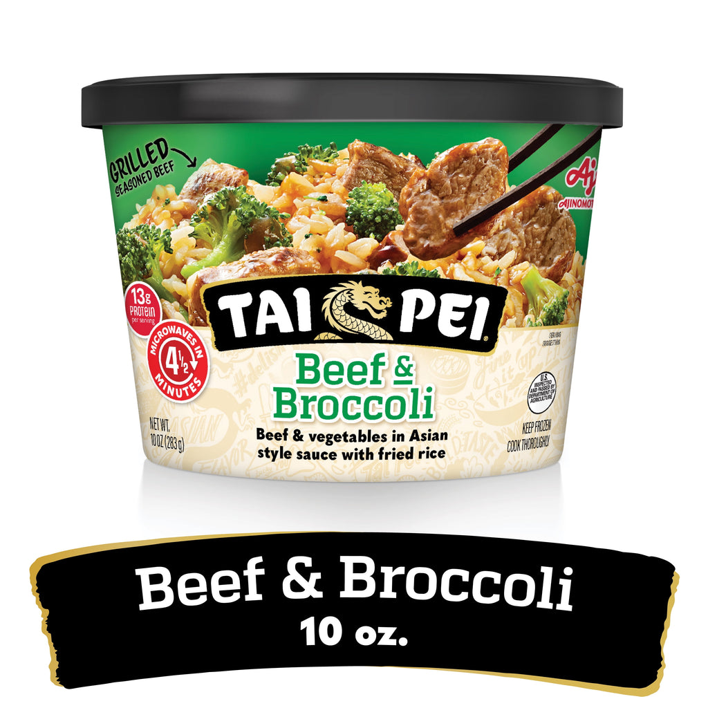 Tai Pei Beef & Broccoli Frozen Asian Entree 10 Oz