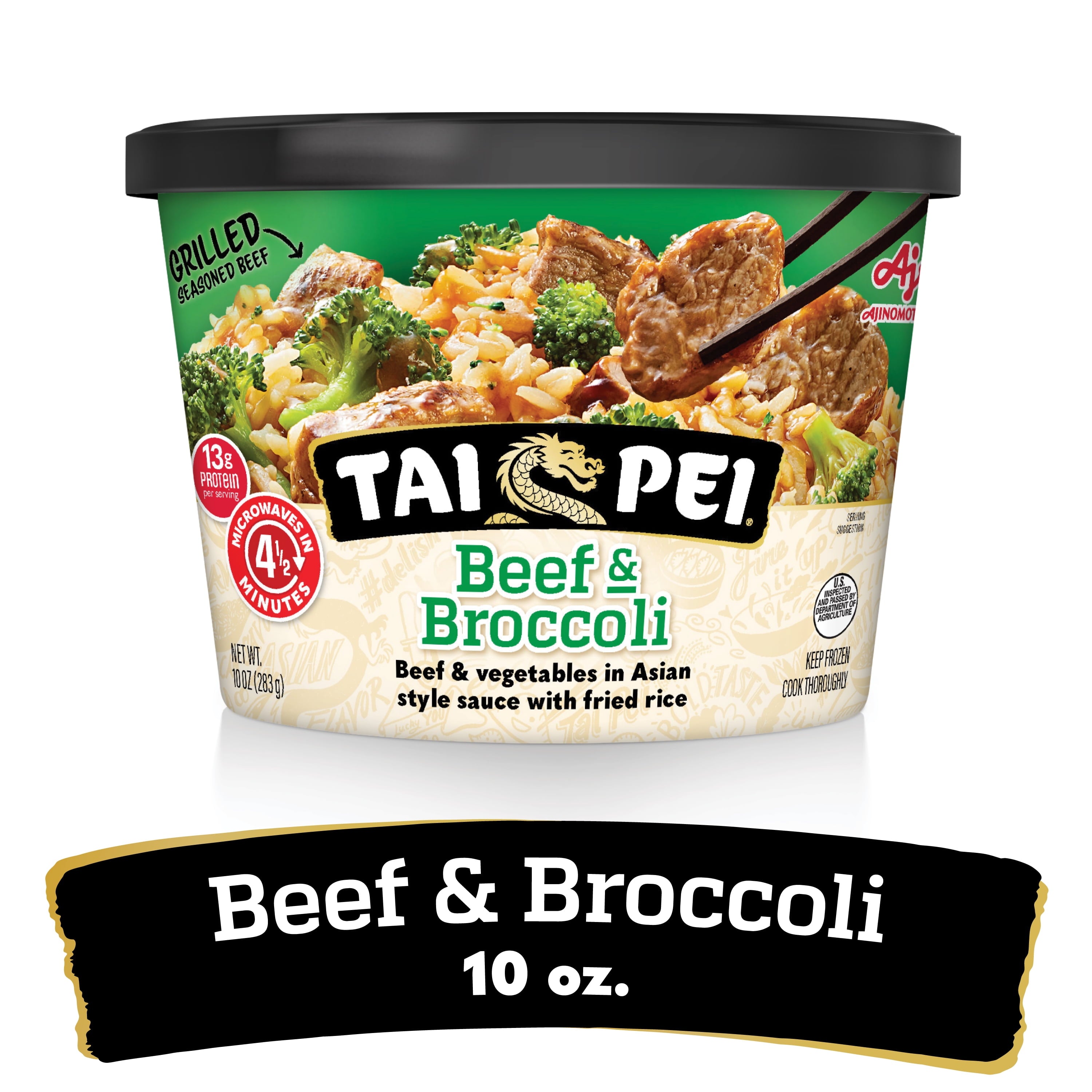 Tai Pei Beef & Broccoli Frozen Asian Entree 10 Oz