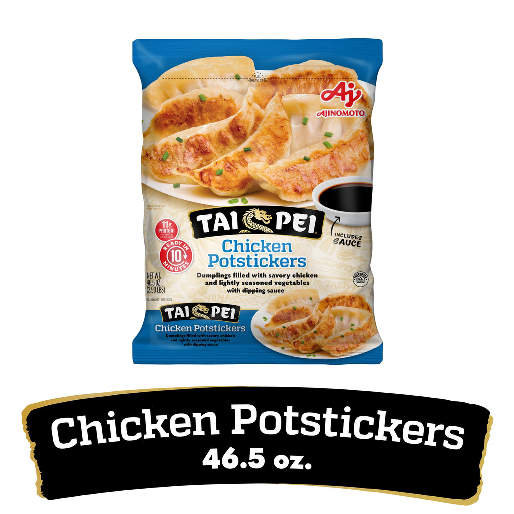 Tai Pei Chicken Potstickers Frozen Asian Appetizer 46.5 Oz